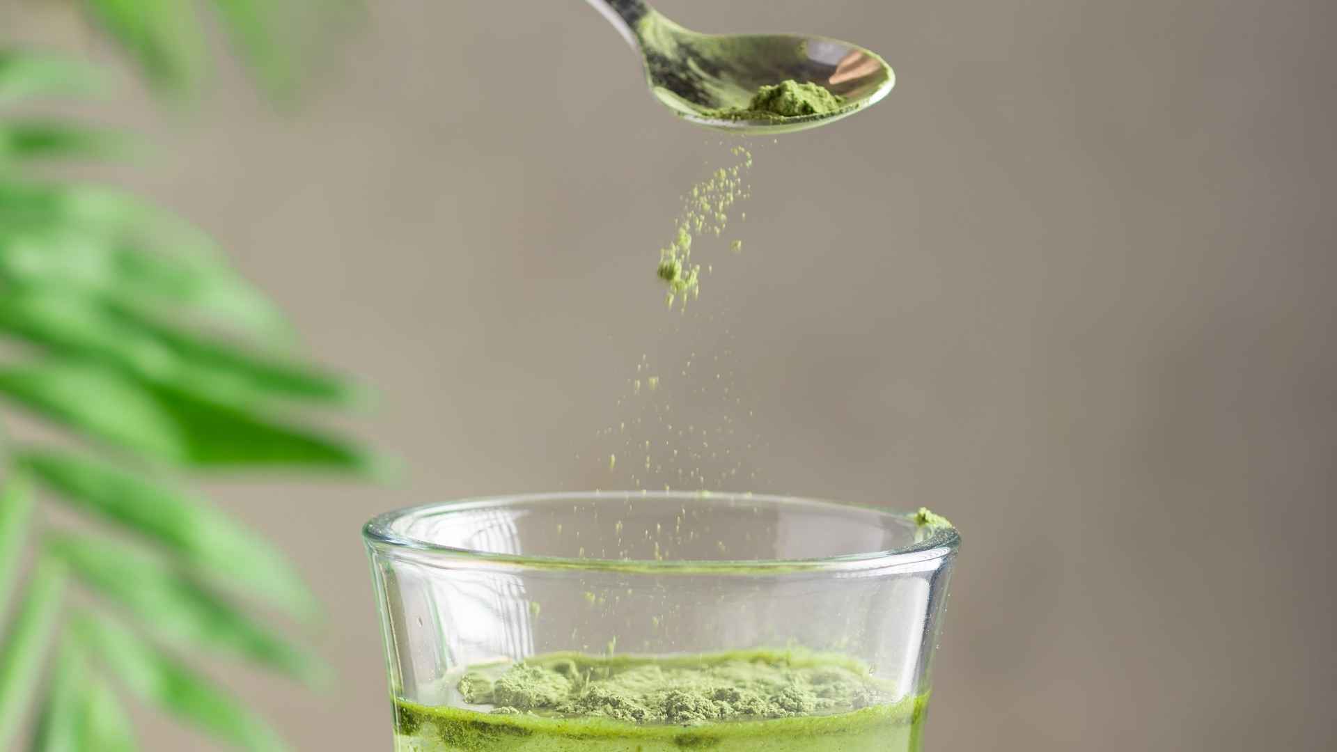 green superfood powder